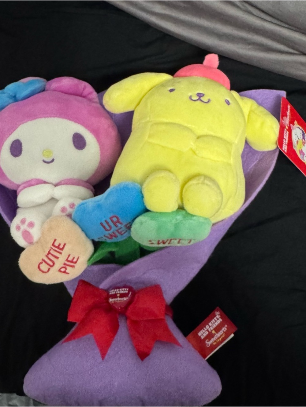 Sanrio Plush Bouquet Featuring Pink My Melody & Yellow Pompompurin